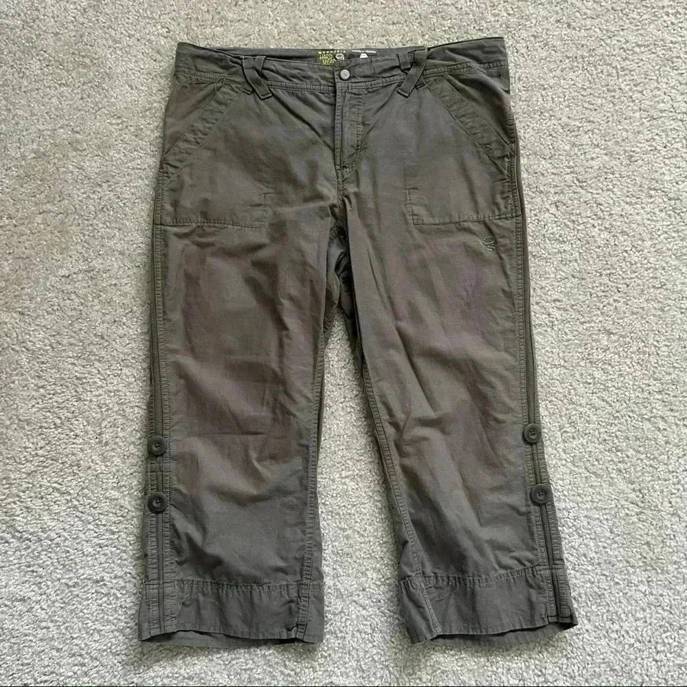 Mountain Hardwear Sandhills Capri Pants Women’s Size 12 Green OL 2998 Hiking